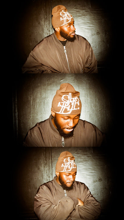 MONOGRAM BEANIE [SMOKED BROWN]