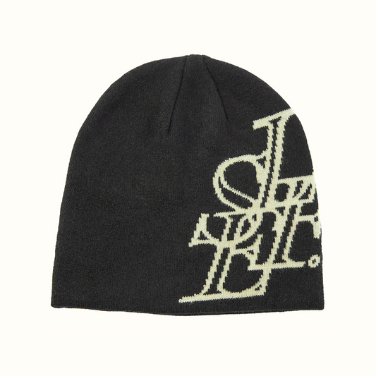 MONOGRAM BEANIE [BLACK]