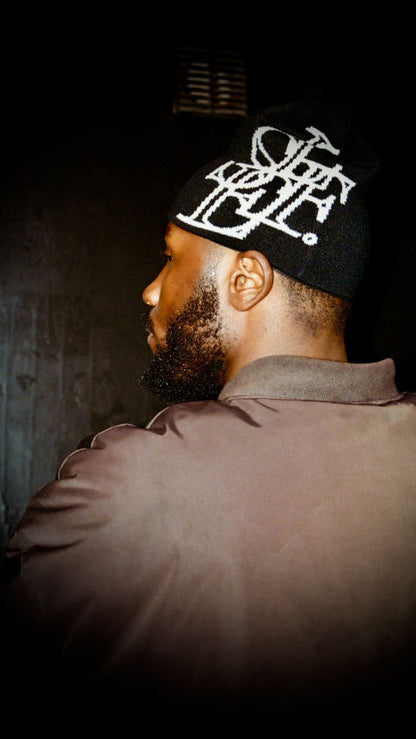 MONOGRAM BEANIE [BLACK]