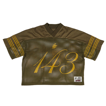 ROBINSON MESH JERSEY [ARMY/YELLOW]