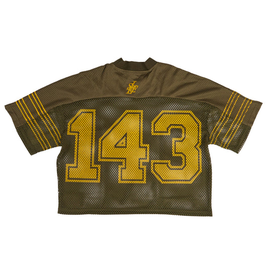 ROBINSON MESH JERSEY [ARMY/YELLOW]